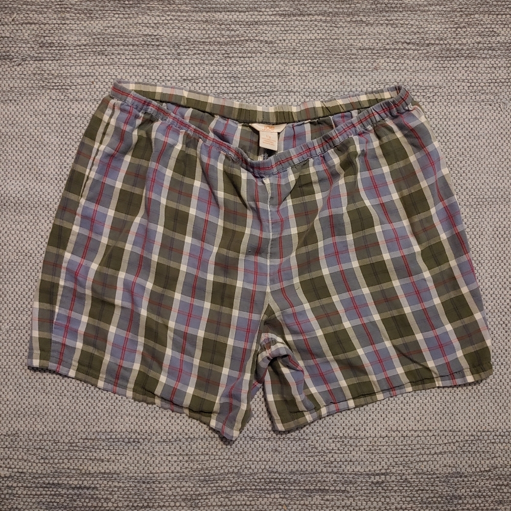 Mens Used Joe Fresh Sz L Plaid Boxer Briefs
